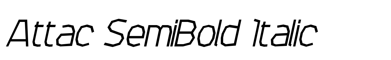 Attac SemiBold Italic